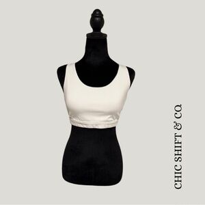 Athleta Sports Bra - White, Size S (Tags Removed), Minimalist Support